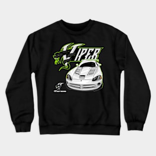 DODGE VIPER SRT 10-WHITE Crewneck Sweatshirt